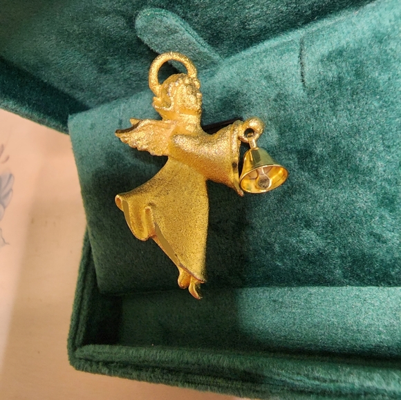 Signed Vintage Brooch Angel, Vintage Jewelry, Christmas, Holidays, Jewellery - Picture 2 of 7